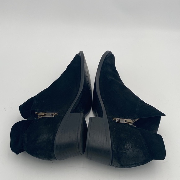 Steve Madden Black Ankle Boots suede women 10M casual office festival retro Y2K - Picture 6 of 13